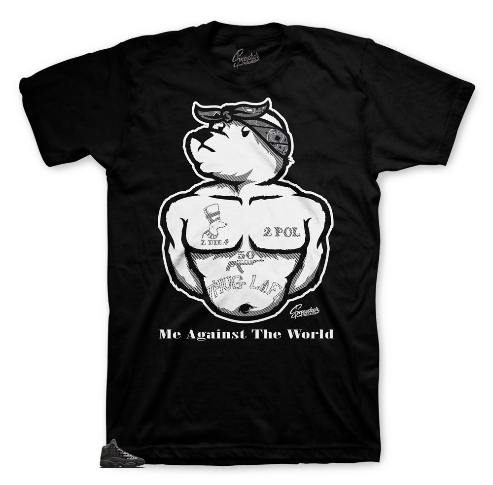 Retro 13 Cap & Gown Thug Life Shirt