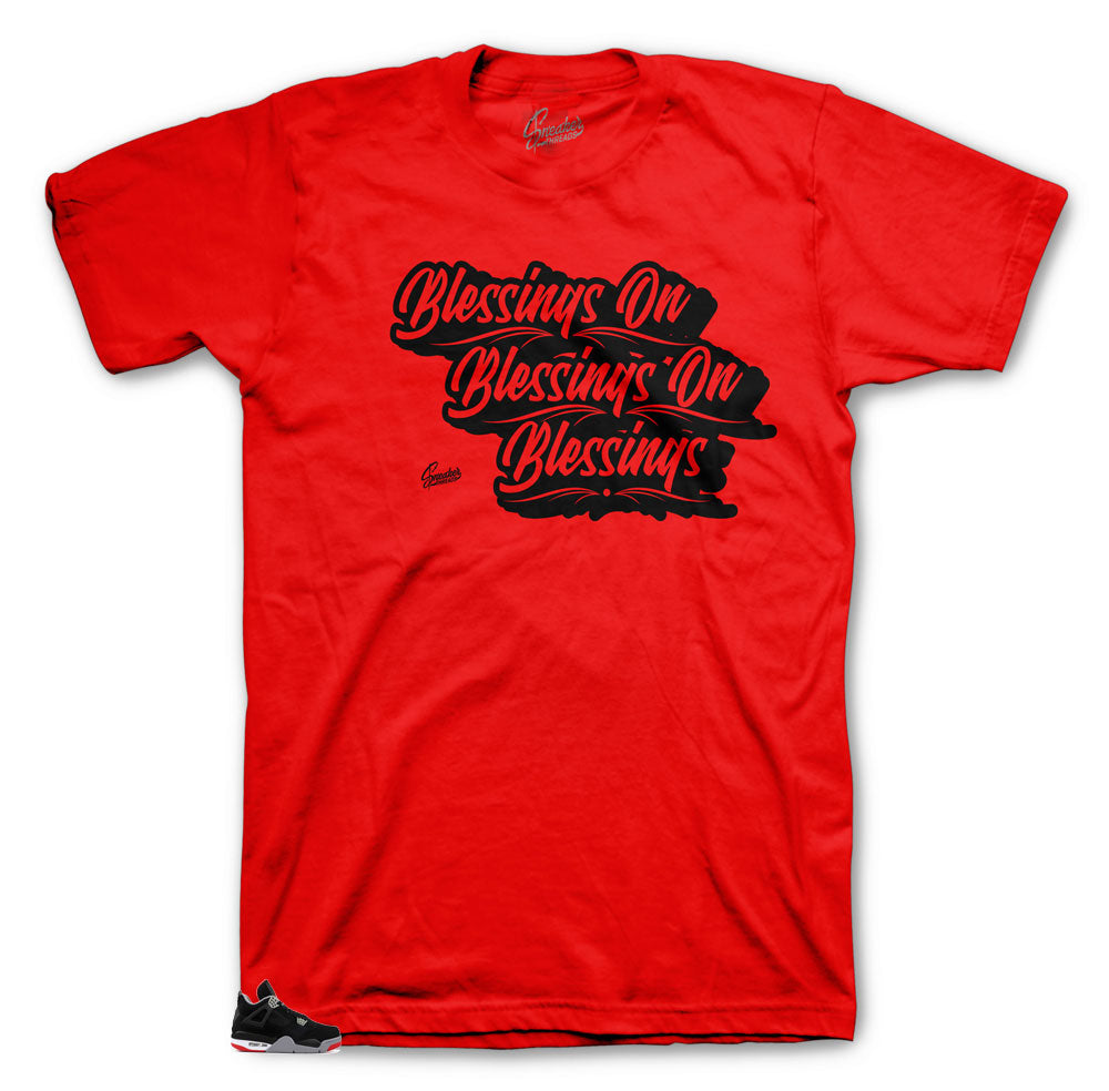 Retro 4 Bred Blessings Shirt