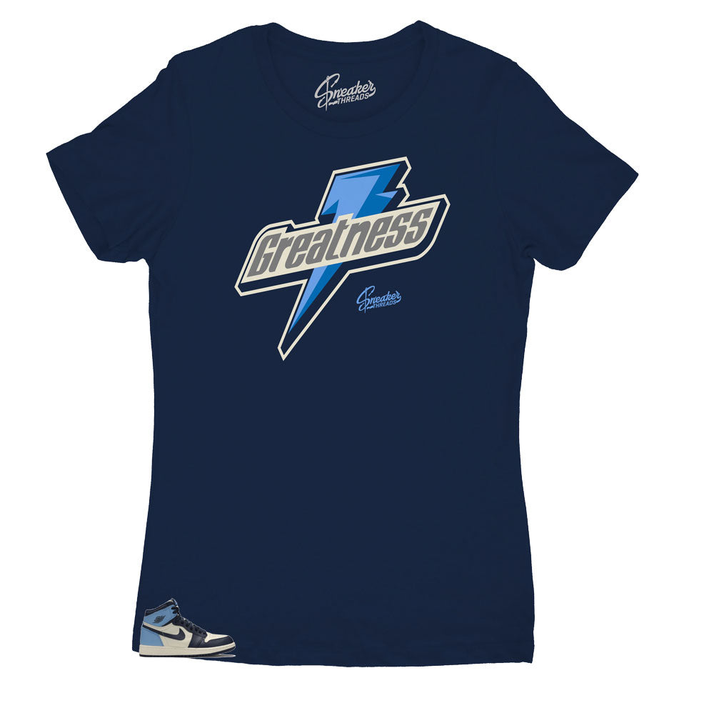 Womens - Uni Blue 1 Obsidian Greatness Shirt