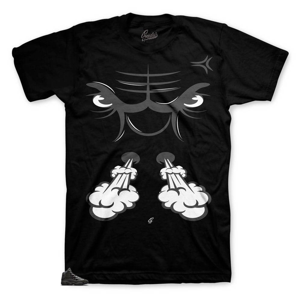Retro 13 Cap & Gown Raging Face Shirt