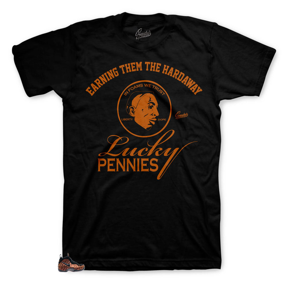 Foamposite Hyper Crimson Lucky Pennies Shirt