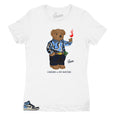 Womens - Retro 1 Uni Blue Obsidian Chears Bear Shirt