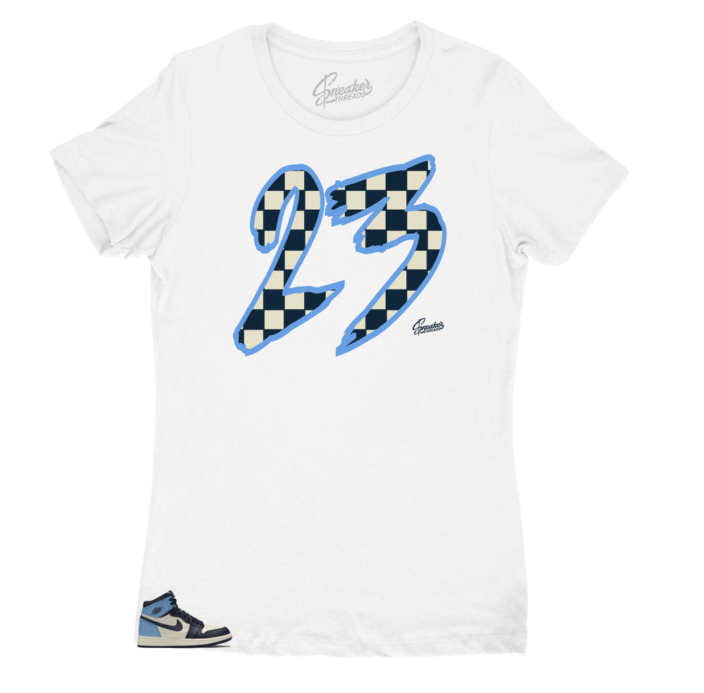 Womens - Uni Blue 1 Obsidian Checkered Shirt