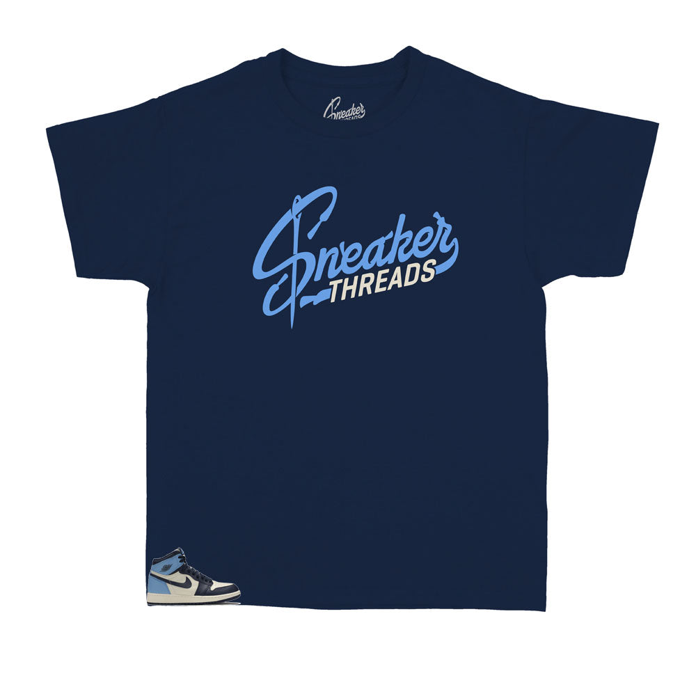 Kids - Retro 1 Uni Blue Obsidian ST Original Shirt
