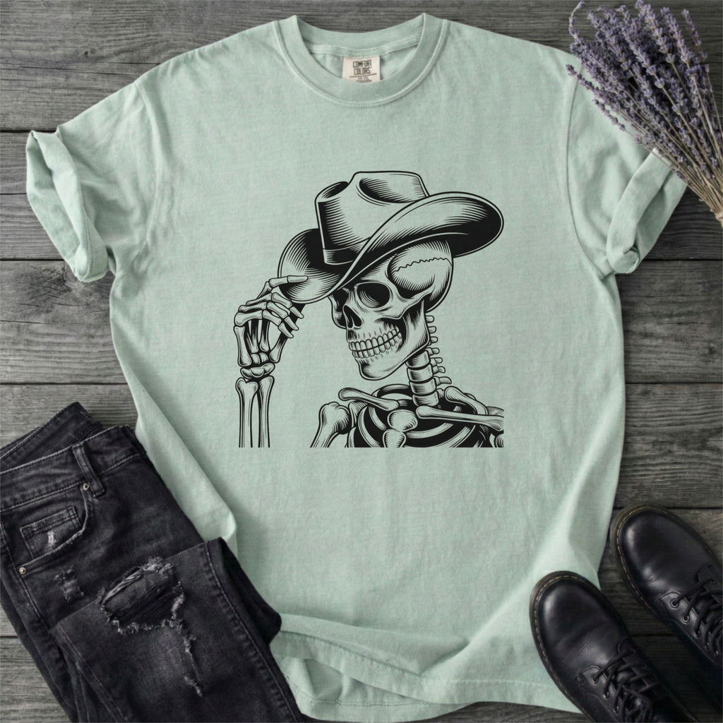 Cowboy Hat Skeleton Western T-Shirt