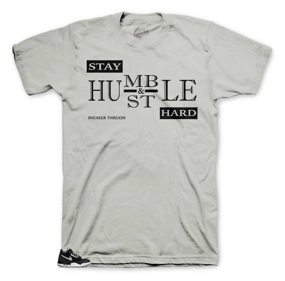 Retro 3 Tinker Black Cement Humble Shirt