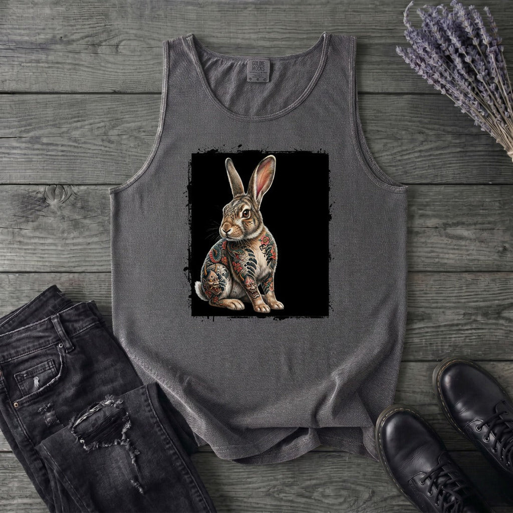 grunge tattoo rabbit Tank Top