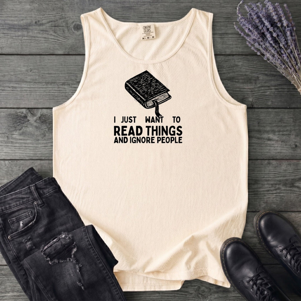 Read Things And Ignore People Tank Top