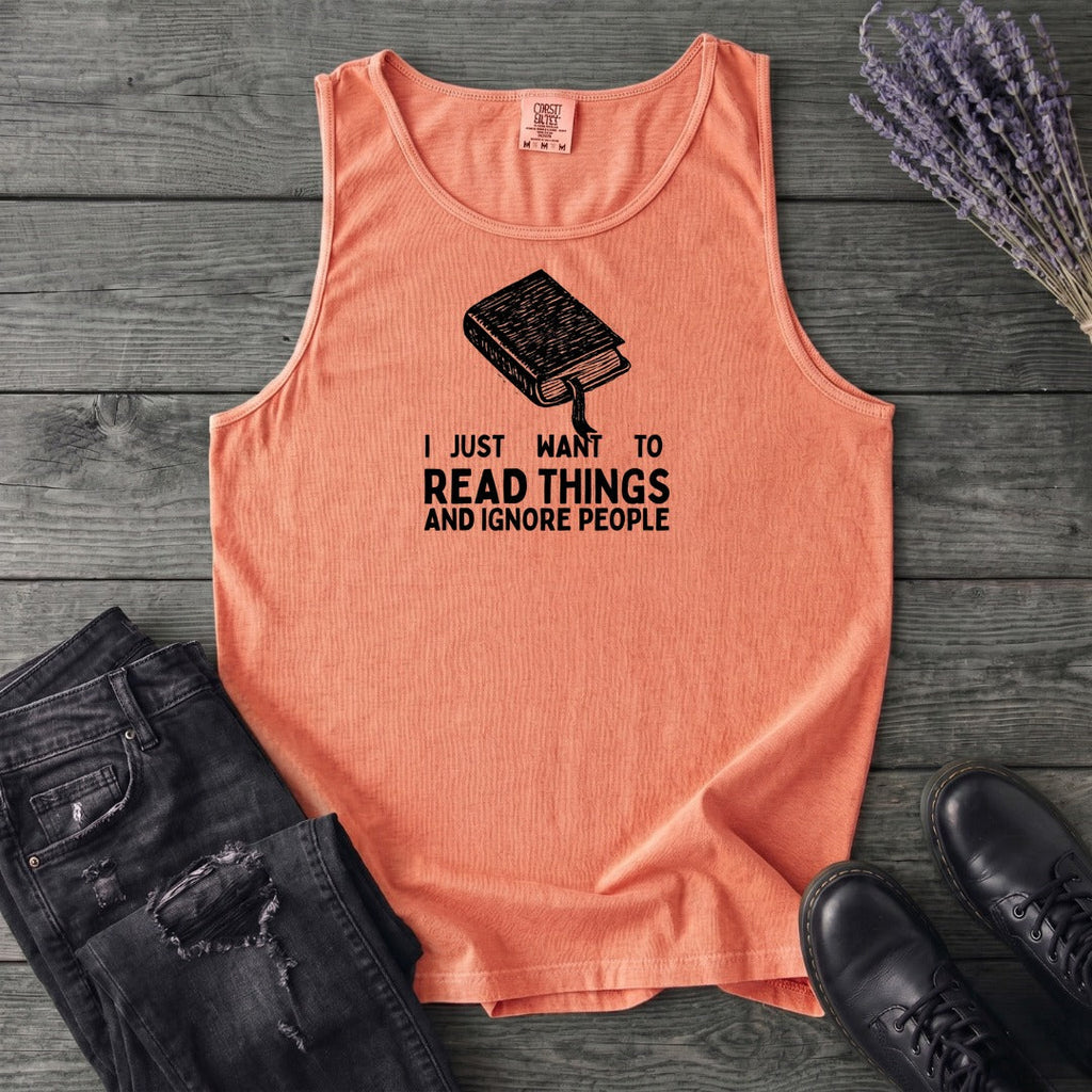 Read Things And Ignore People Tank Top