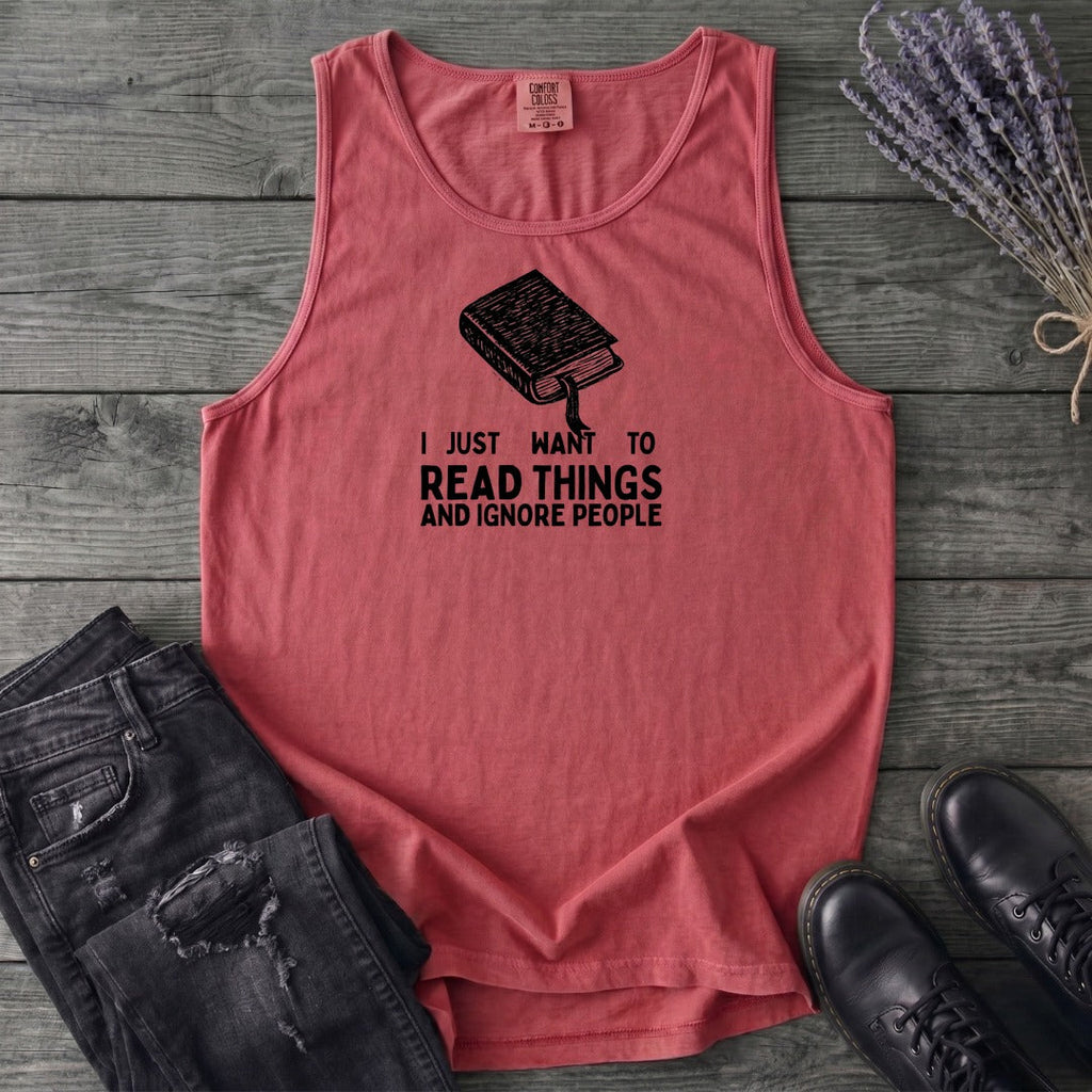 Read Things And Ignore People Tank Top