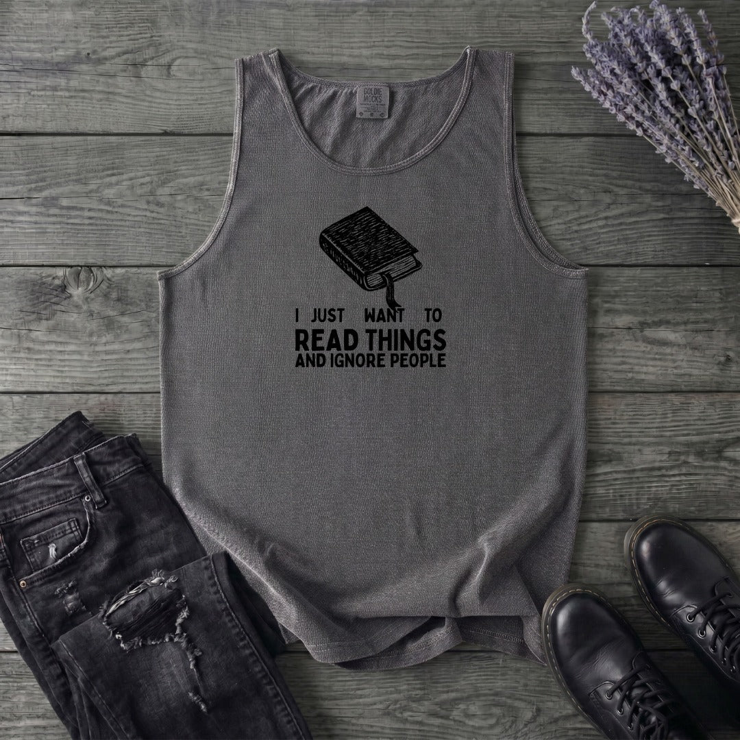 Read Things And Ignore People Tank Top