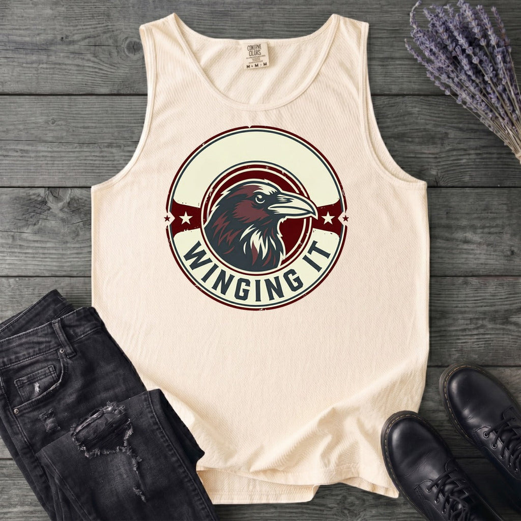 winging it crow Tank Top