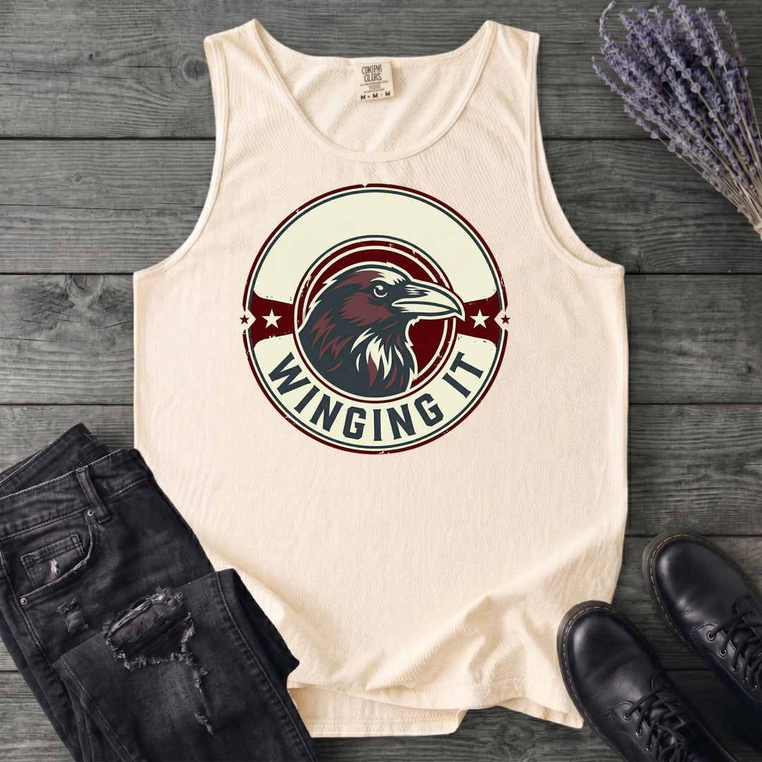 winging it crow Tank Top
