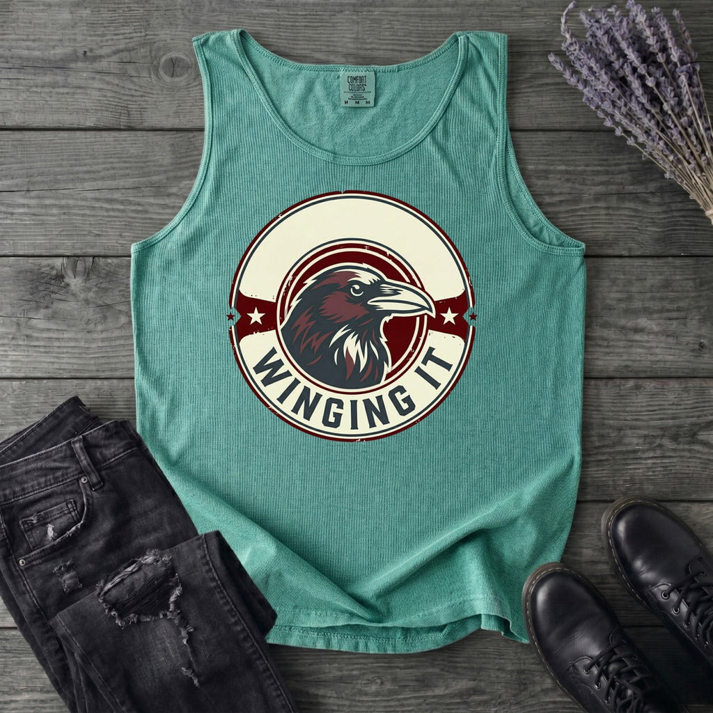 winging it crow Tank Top