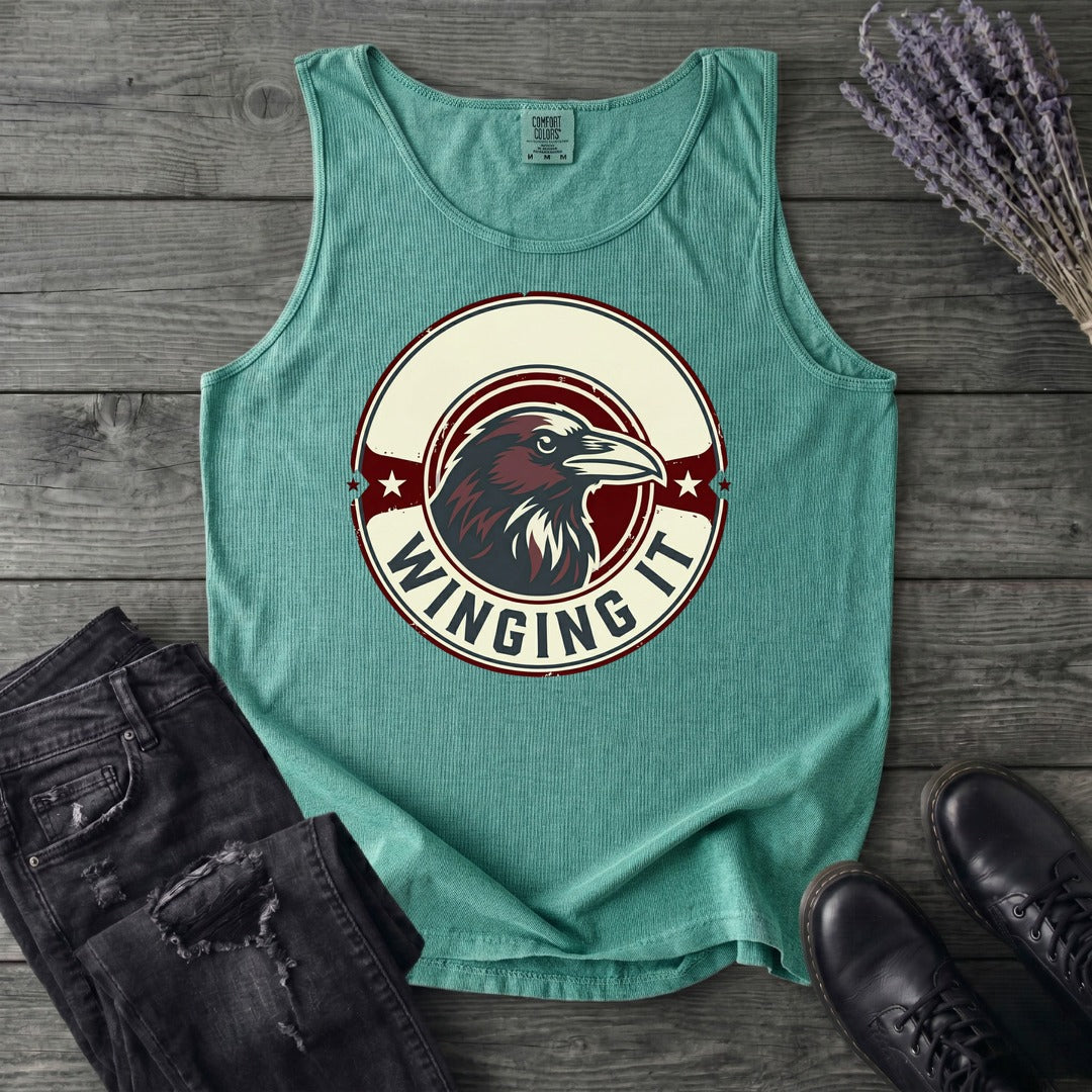 winging it crow Tank Top