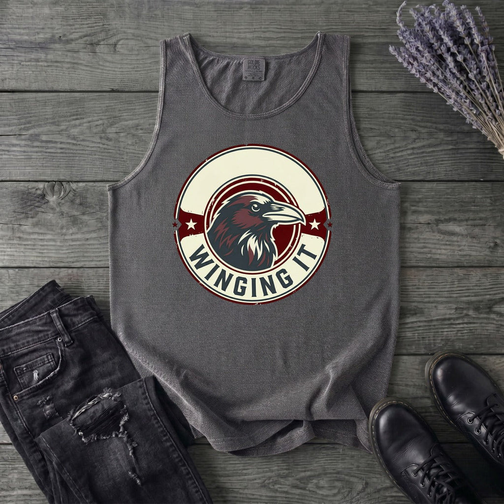 winging it crow Tank Top