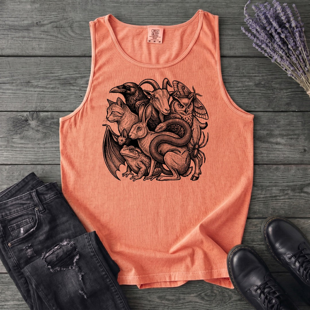 familiar collage stack Tank Top