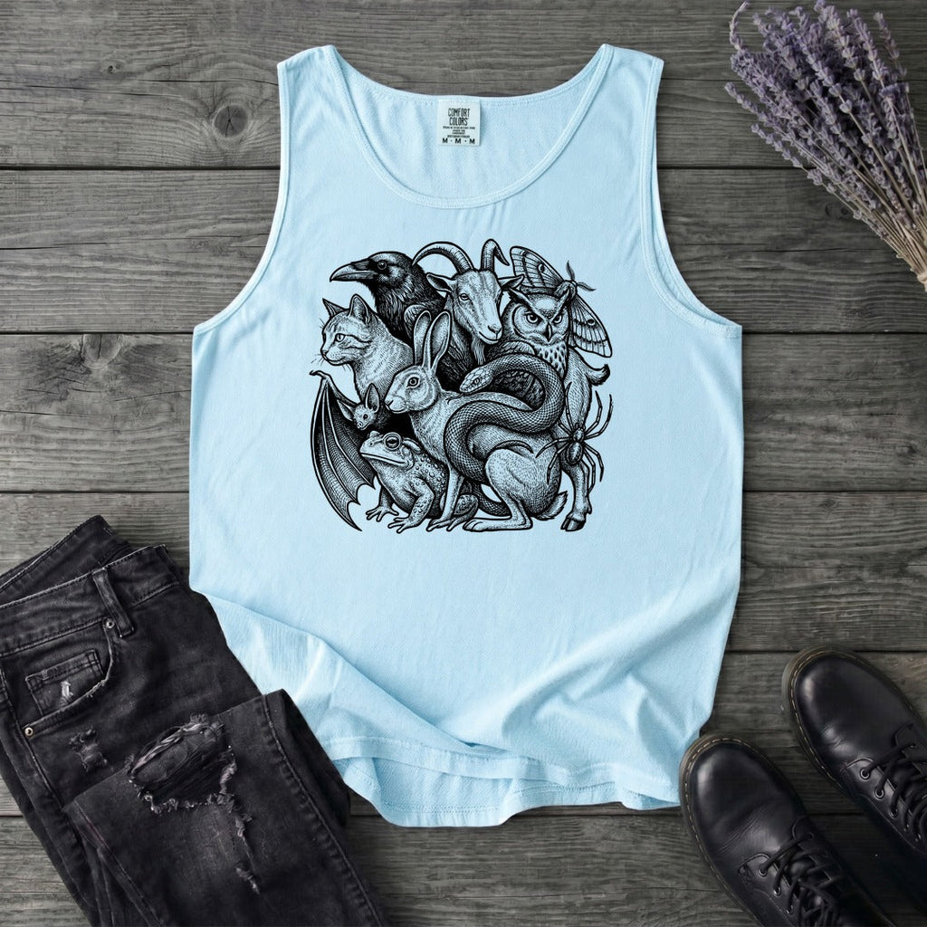 familiar collage stack Tank Top
