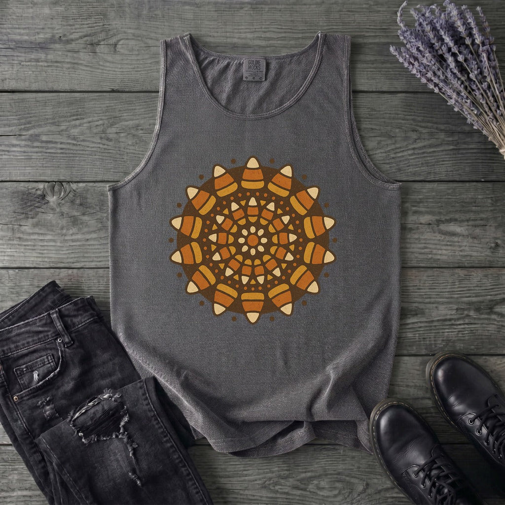 Candy Corn Mandala Tank Top