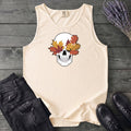 Fall Leaf Skull Tank Top
