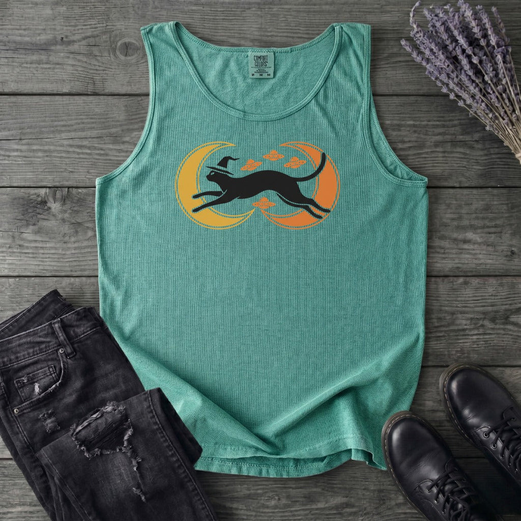 Witch Cat Celestial Ufo Tank Top