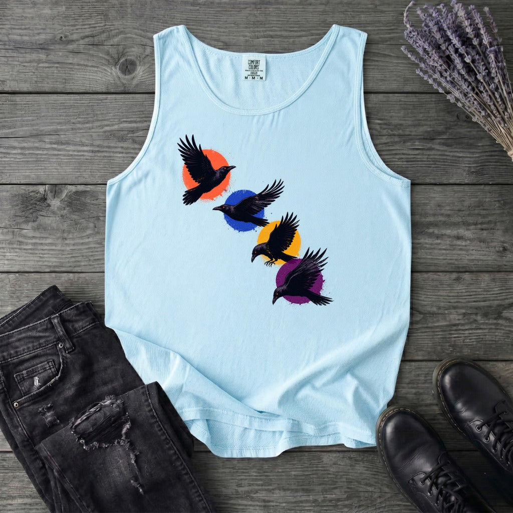 Crows In Flight Tank Top