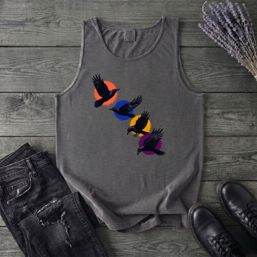 Crows In Flight Tank Top