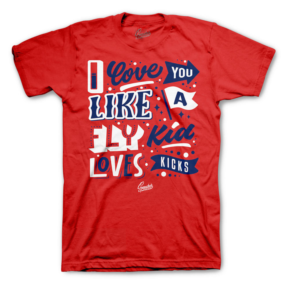 Retro 4 FIBA Love Kicks Shirt