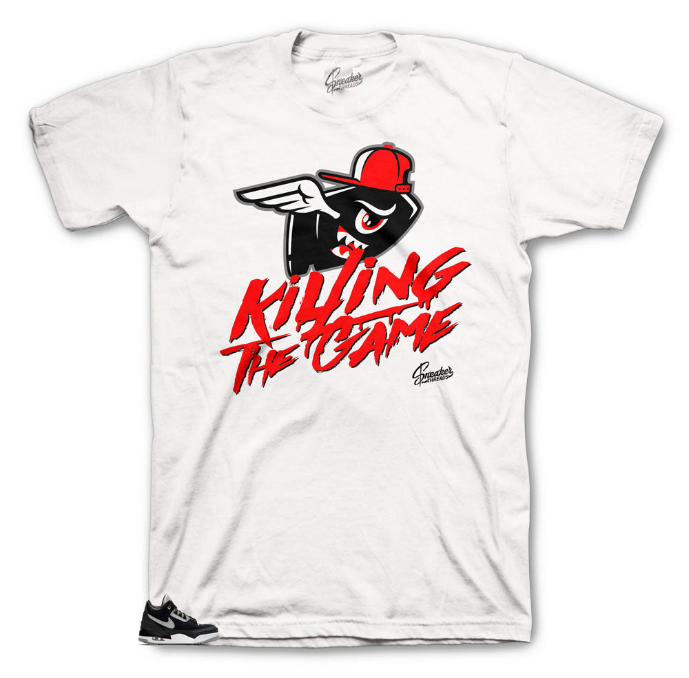 Retro 3 Tinker Black Cement Killing the Game Shirt