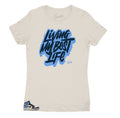Womens - Retro 1 Uni Blue Obsidian Living Life Shirt