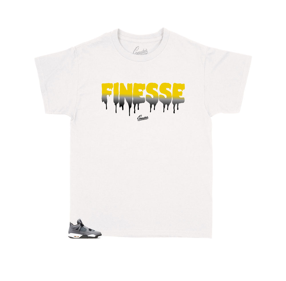 Kids - Retro 4 Cool Grey Finesse Shirt
