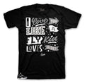 Retro 3 Tinker Black Cement Love Kicks Shirt