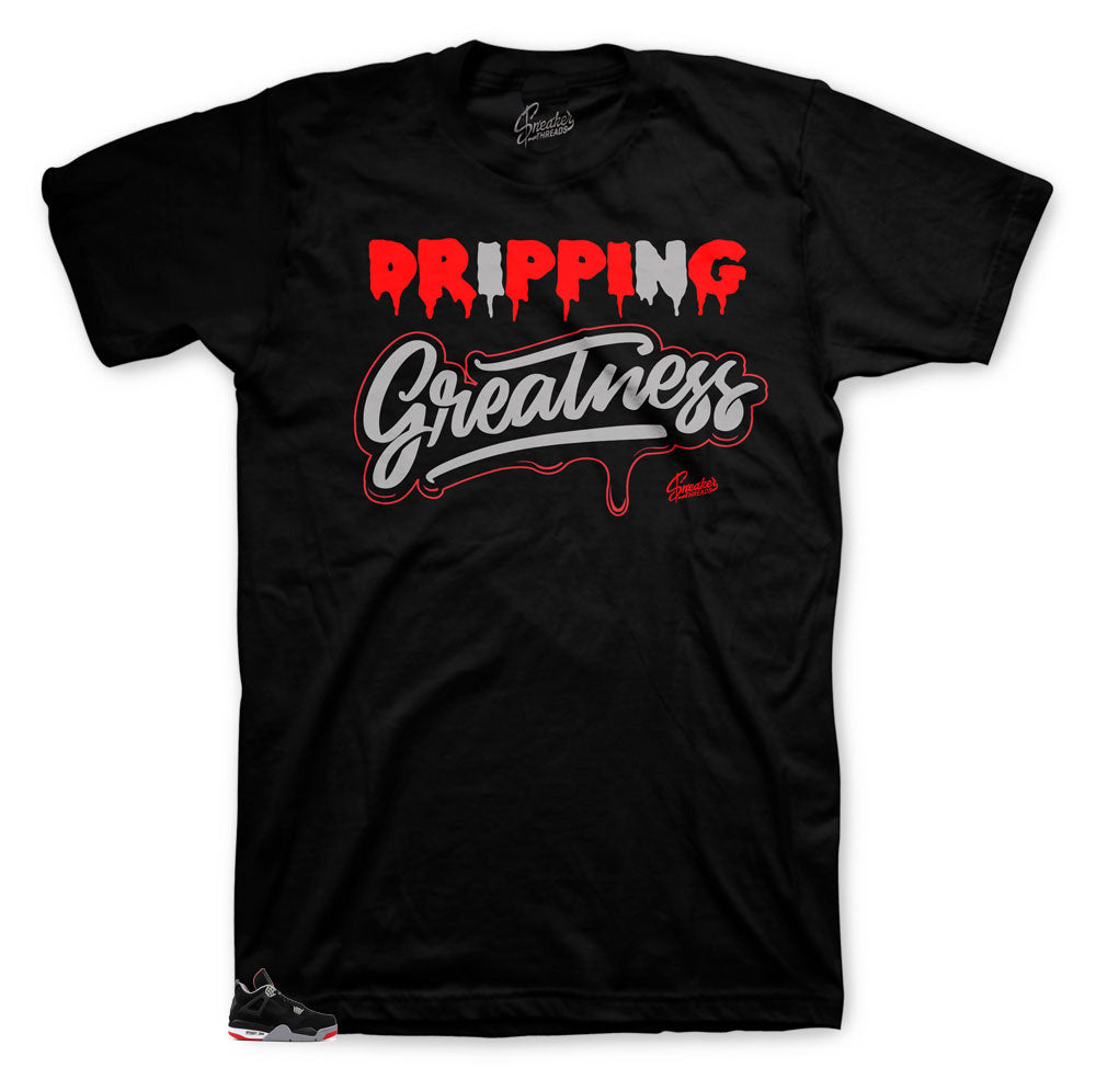 Retro 4 Bred Dripping Shirt