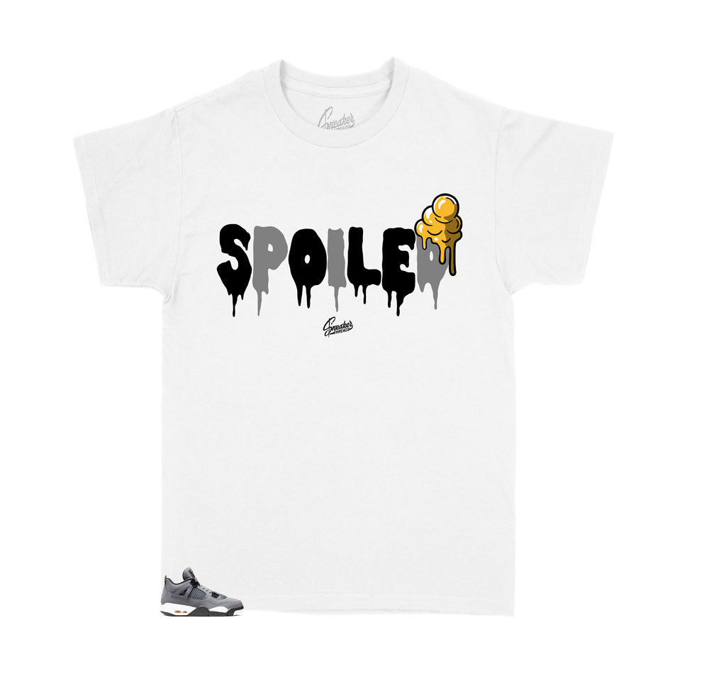Kids - Retro 4 Cool Grey Spoiled Shirt