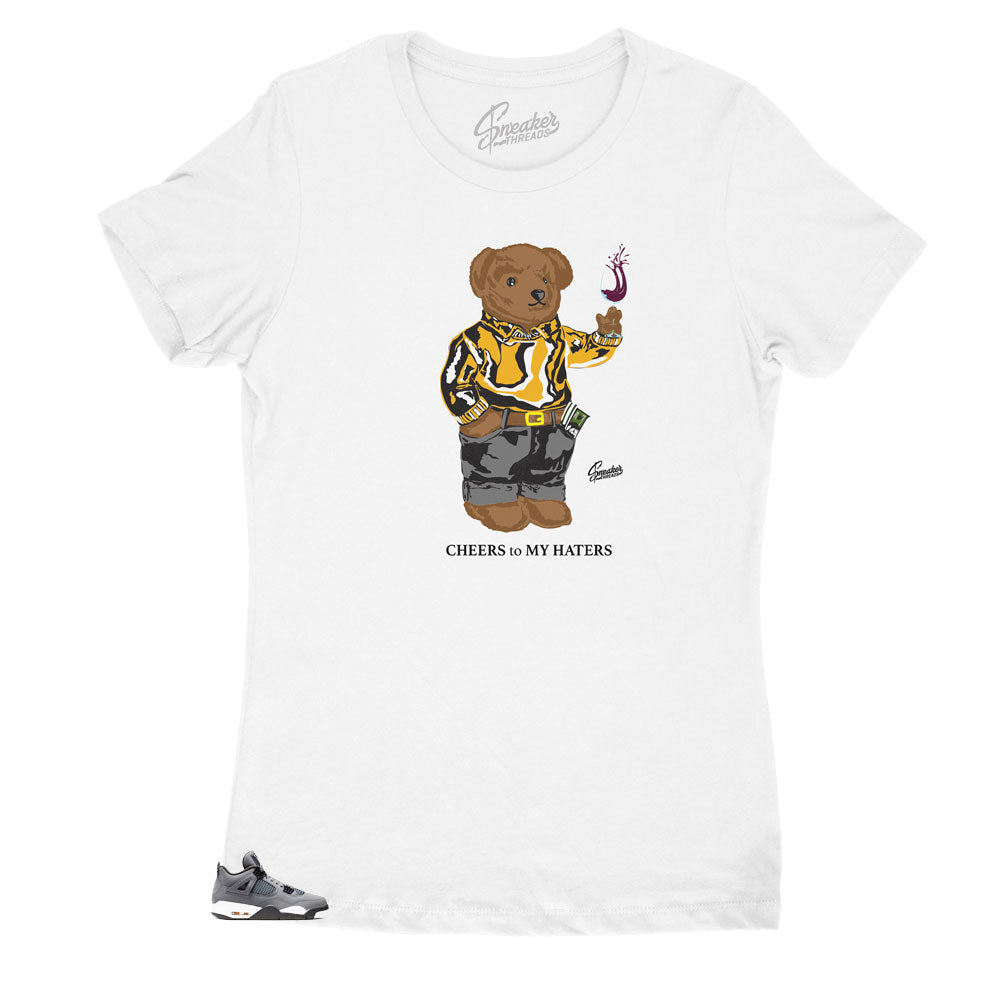 Womens - Retro 4 Cool Grey Cheers Bear Shirt
