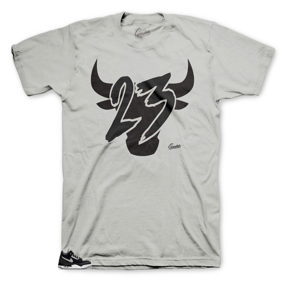 Retro 3 Tinker Black Cement Toro Shirt