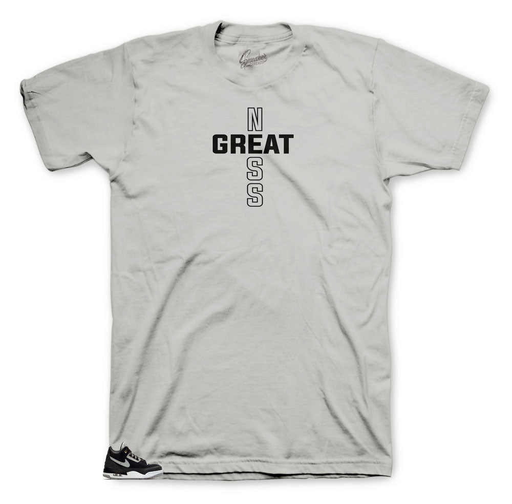 Retro 3 Tinker Black Cement Greatness Cross Shirt