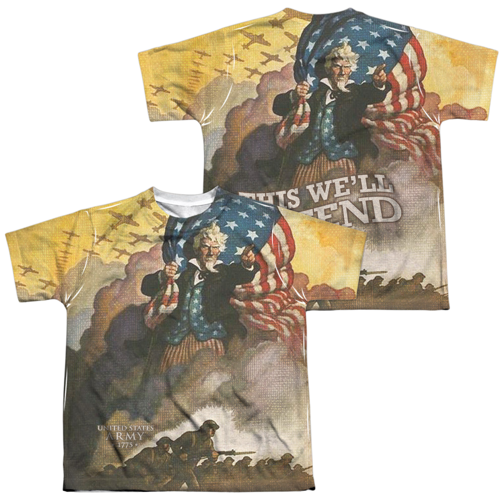 U.S. Army Vintage Poster (Front/Back Print) - Youth All-Over Print T-Shirt