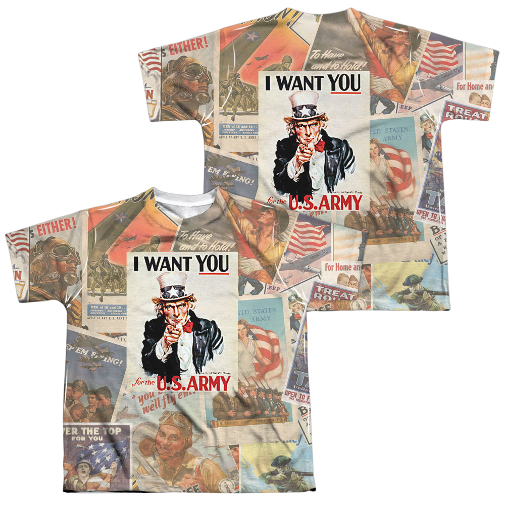 U.S. Army Vintage Collage (Front/Back Print) - Youth product image 1