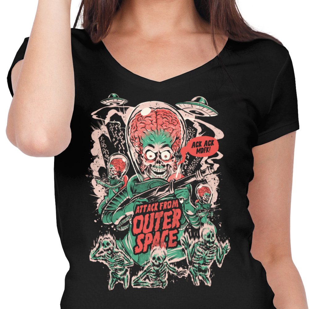 Attack From Outer Space - Women's V-Neck product image 4
