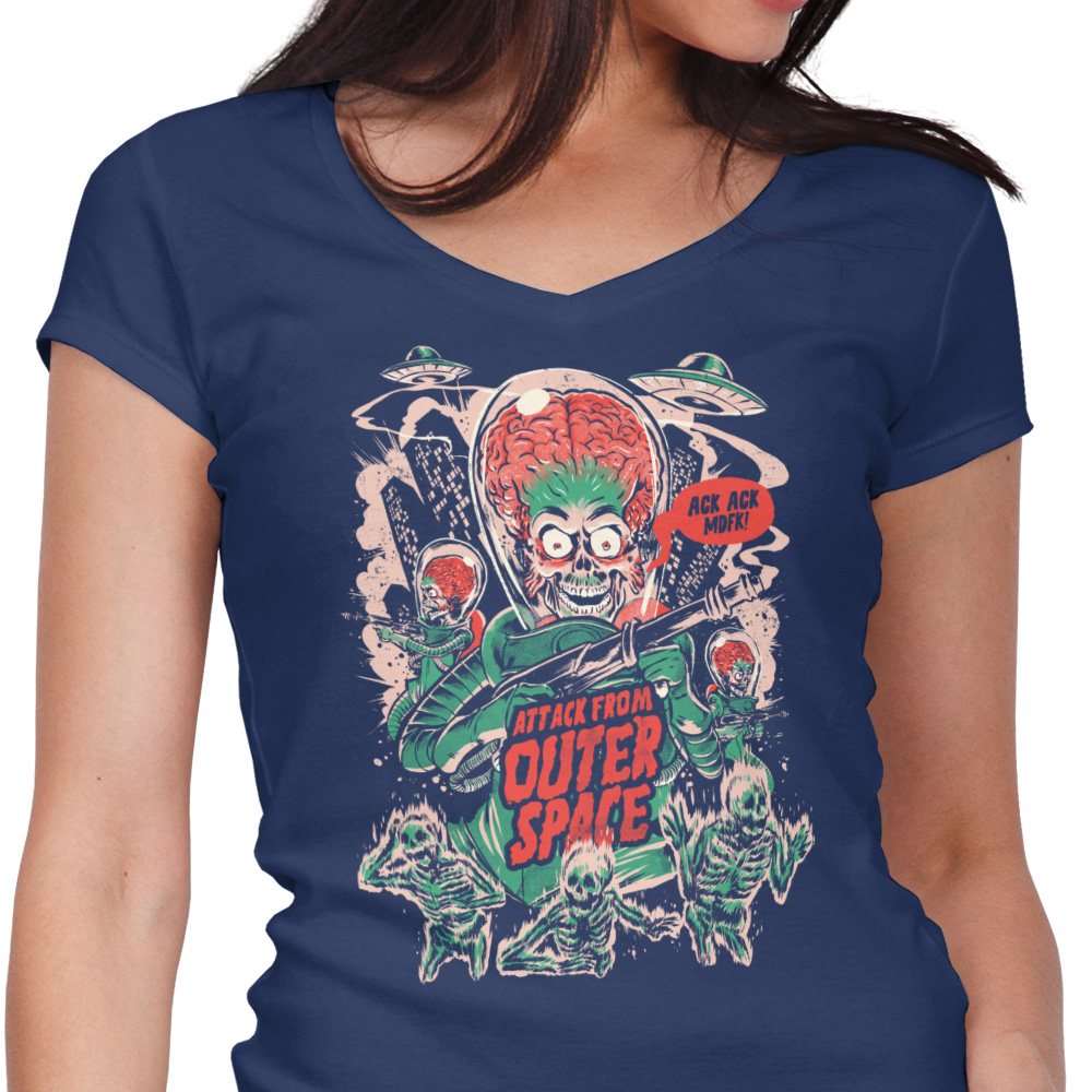 Attack From Outer Space - Women's V-Neck product image 3
