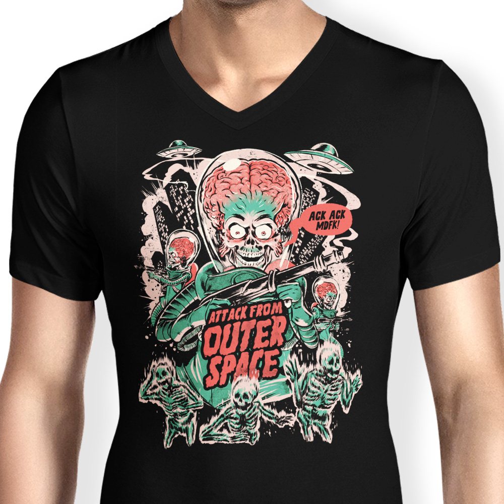 Attack From Outer Space - Men's V-Neck product image 4