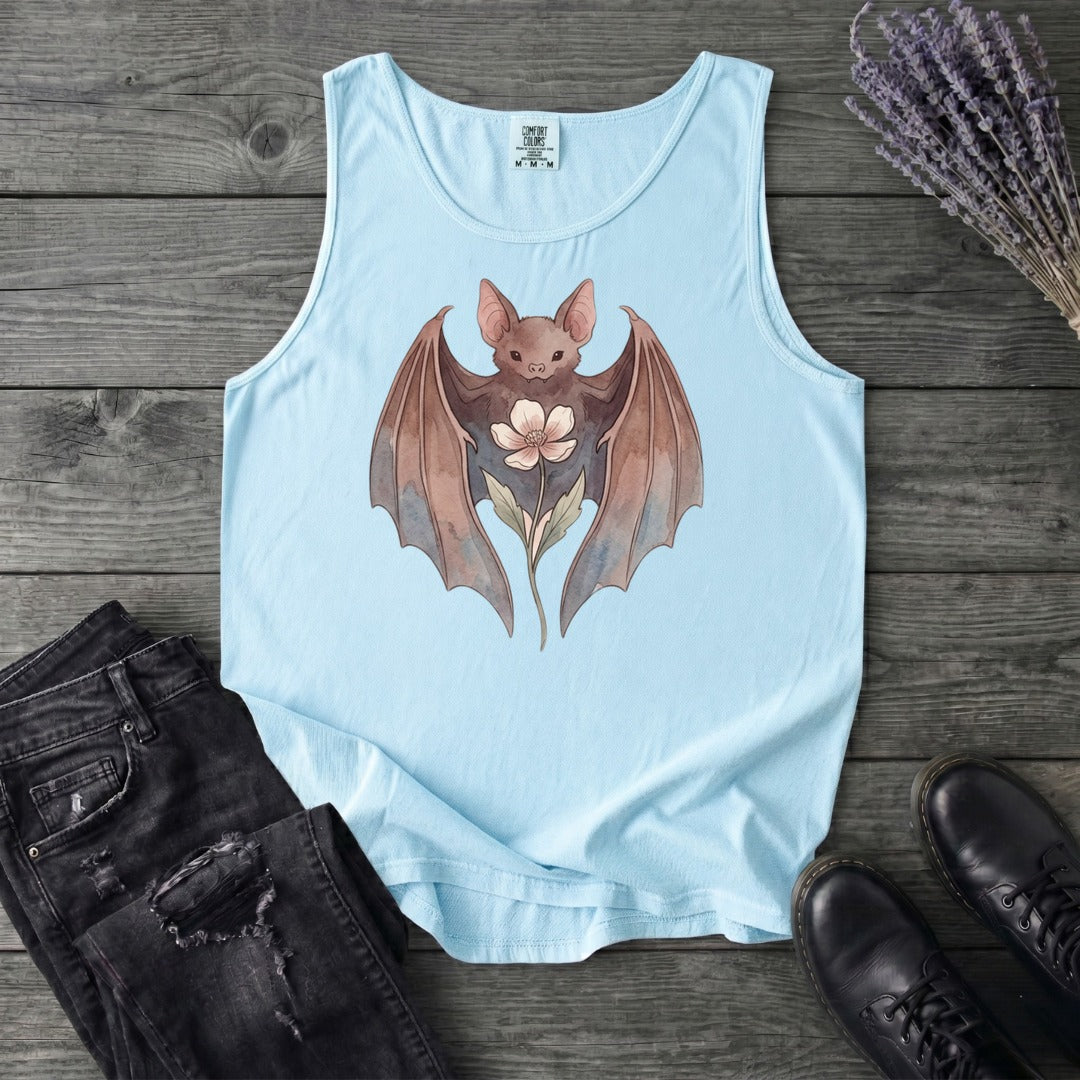 Watercolor Bat Tank Top