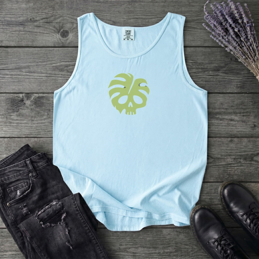 Monstera Skull Tank Top