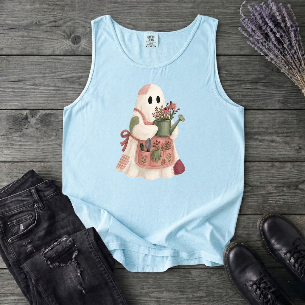 Patchwork Garden Ghost Tank Top