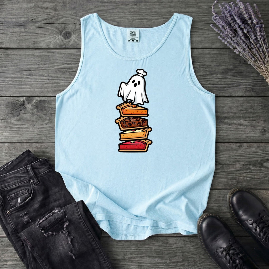 Stacked Pie Ghost Tank Top