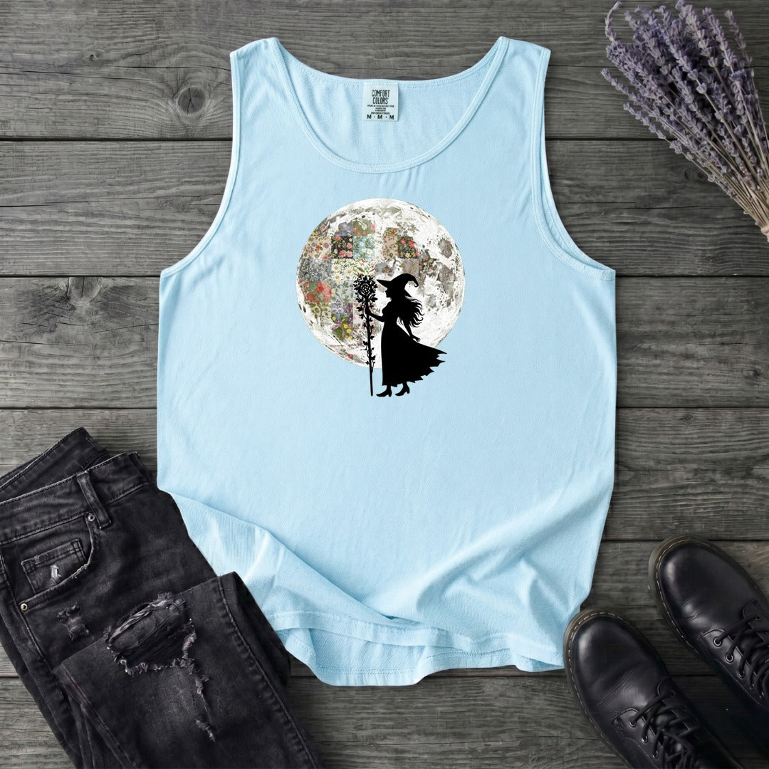 Quilt Moon Witch Tank Top
