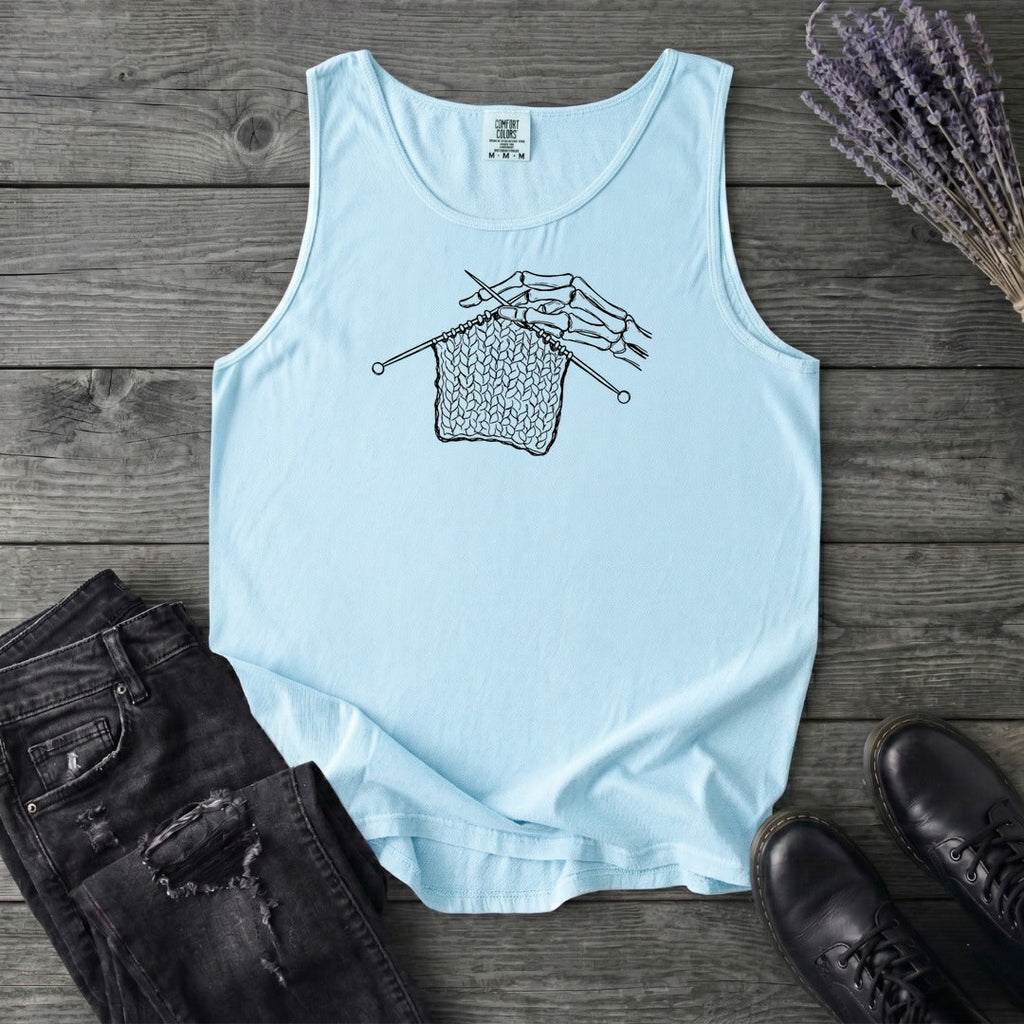 Skeleton Knitting Tank Top