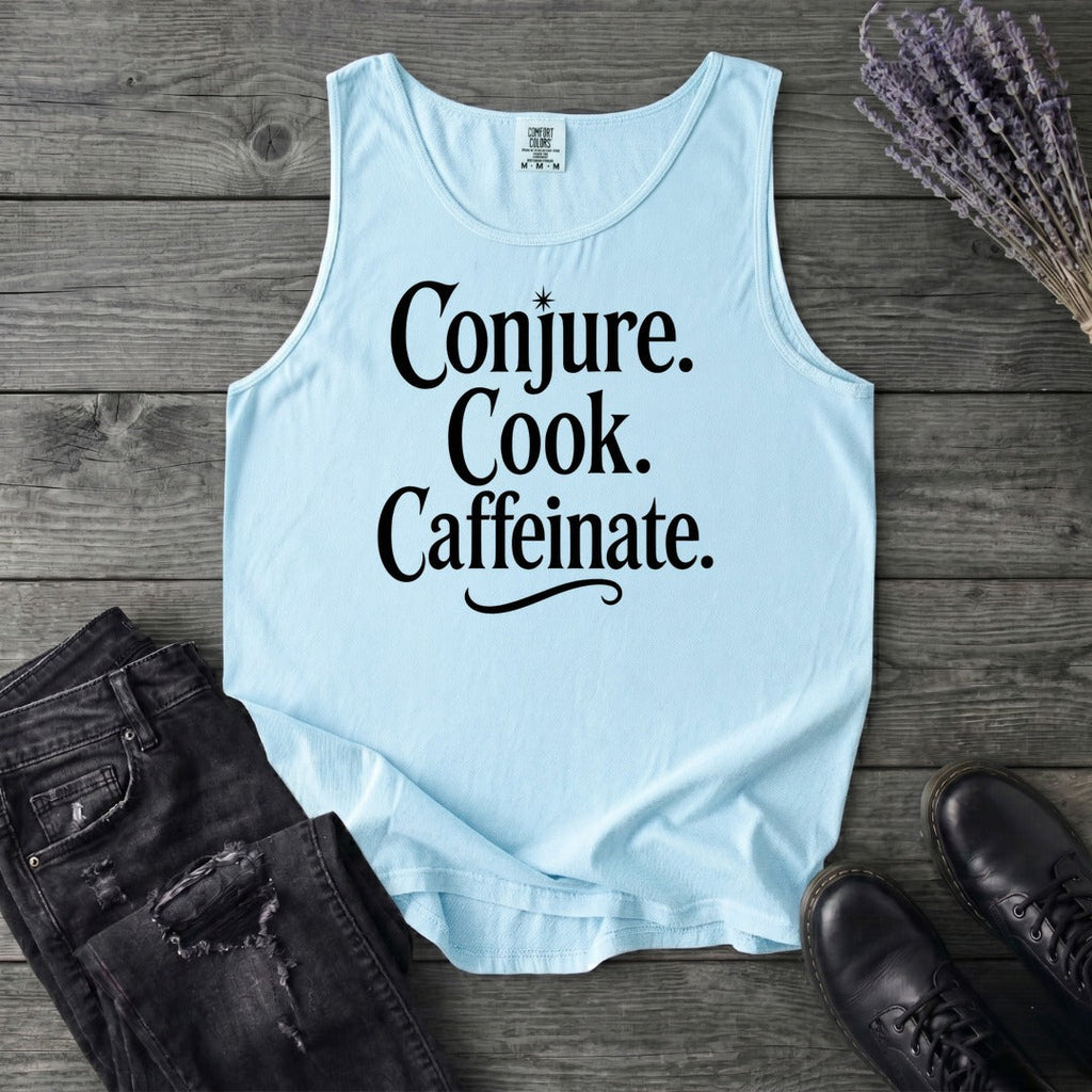 Conjure Cook Caffeinate Tank Top