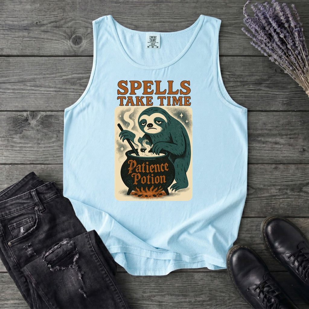 Spells Take Time Tank Top